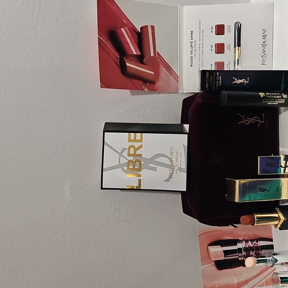 YSL YVES SAINT LAURENT MAKEUP BAG & MAKEUP